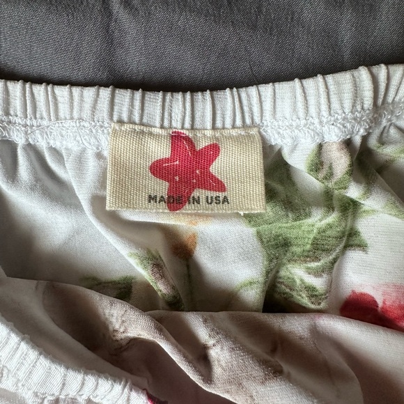 Strapless Floral Wide Leg Tie Waist Romper Jumpsuit Size XL - Picture 6 of 12